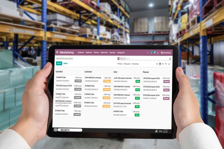 Solución ERP Odoo para empresas manufactureras